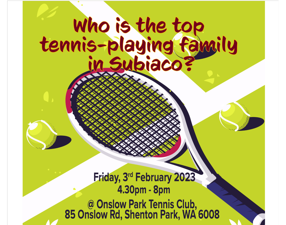 OPTC Family Tennis Tournament Tennis Factory