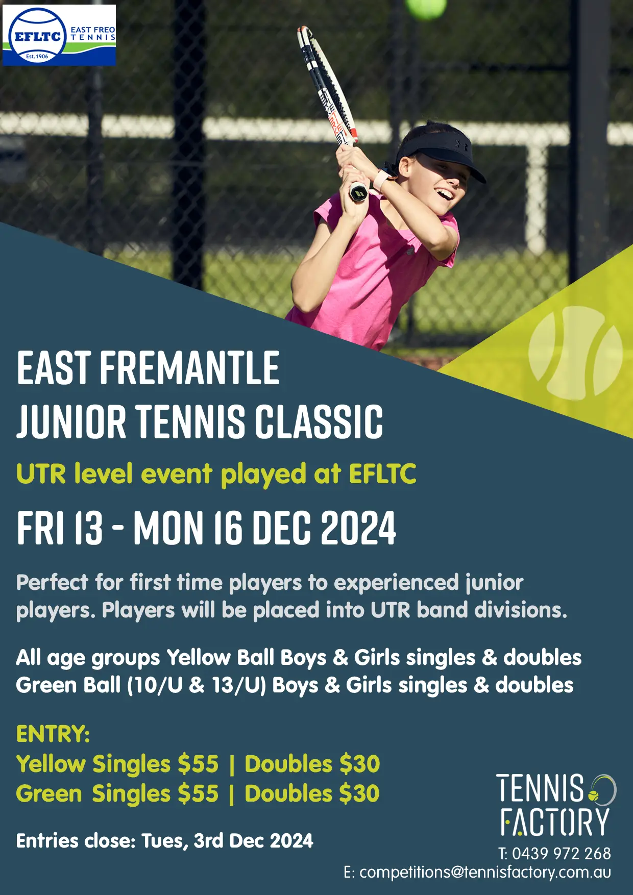 East Fremantle Junior Tennis Classic!